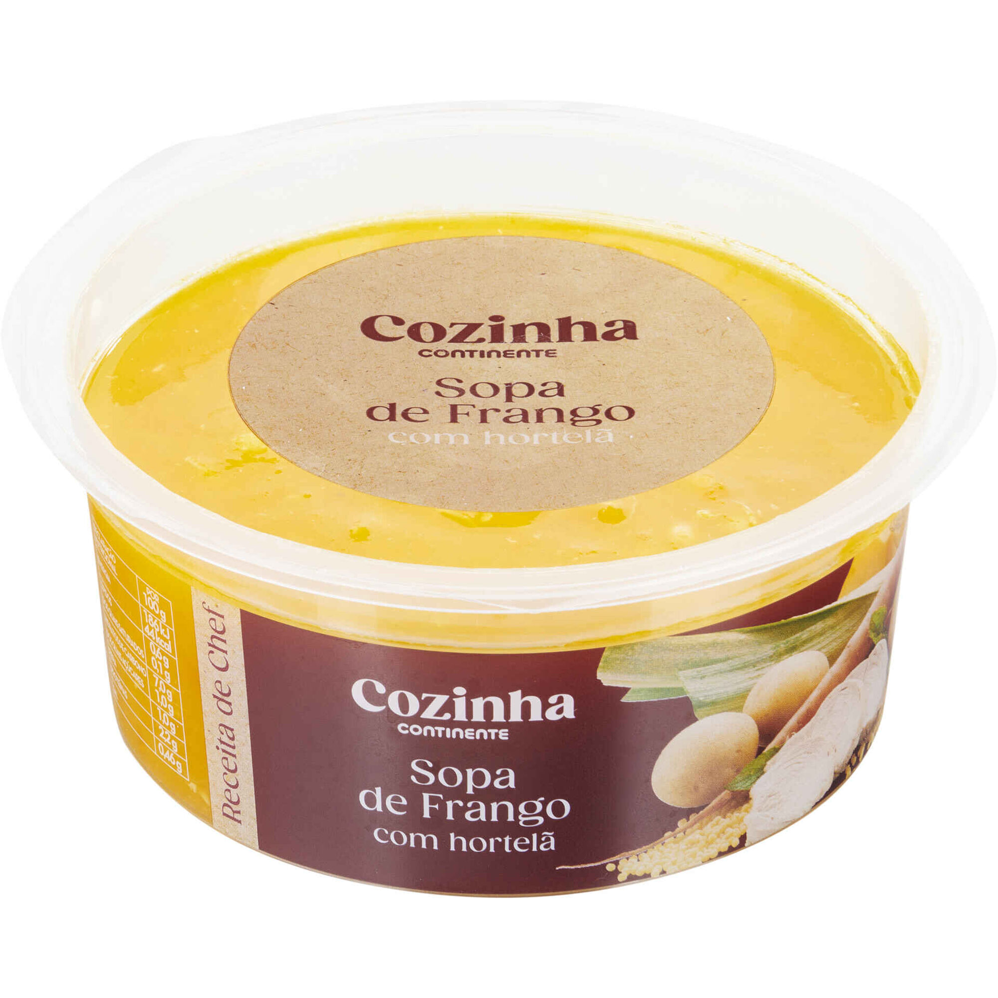 Sopa de Frango com Hortelã Sopa de Frango com Hortelã