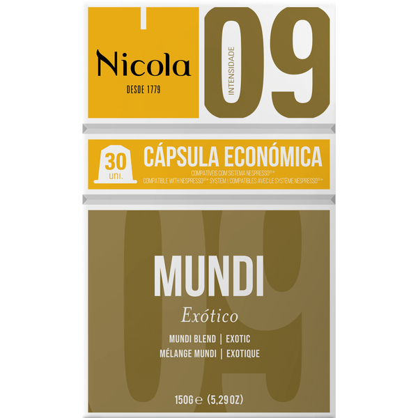 Cápsulas de Café Mundi Int 9 Nicola