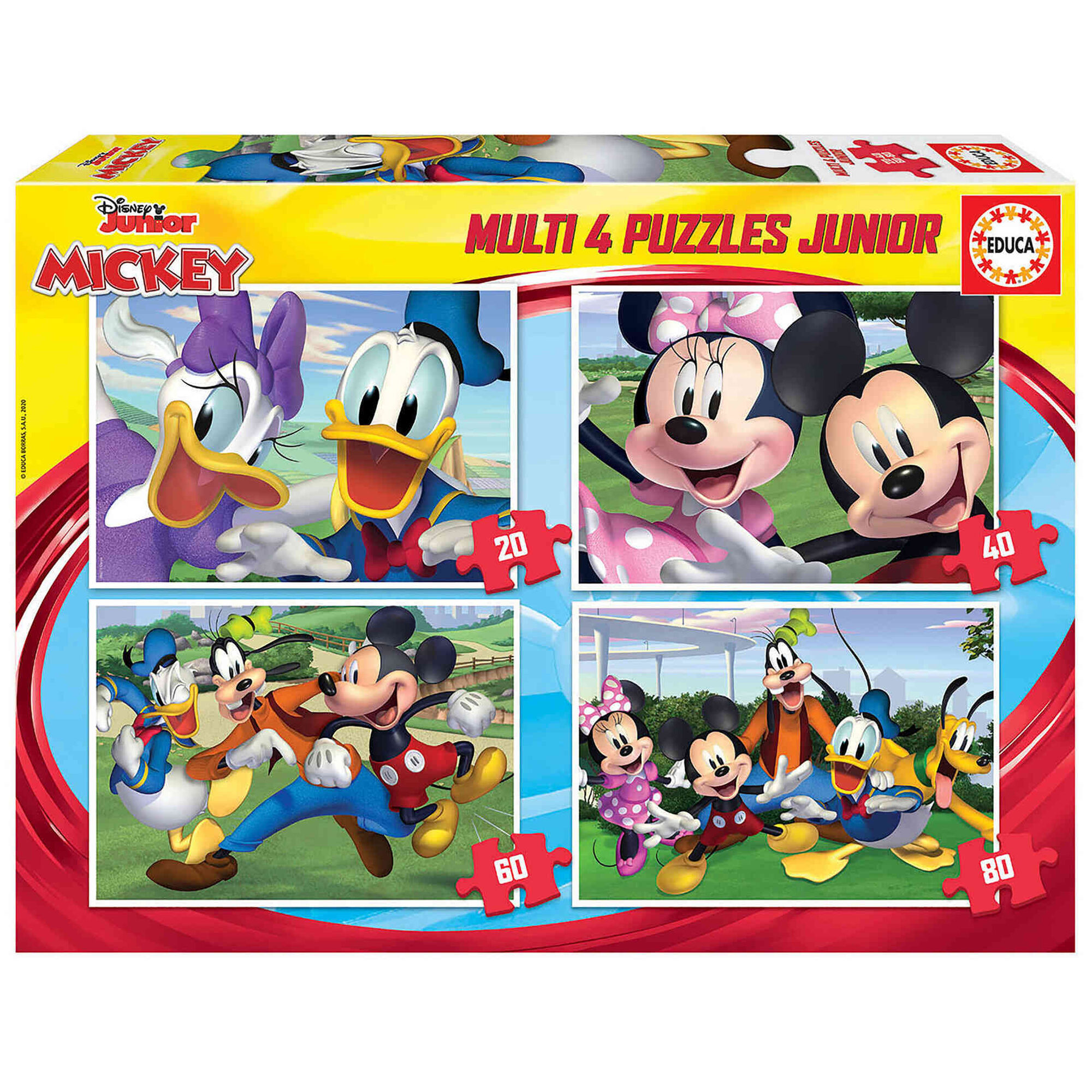Puzzle Progressivo 20 a 80 Peças (vários modelos)