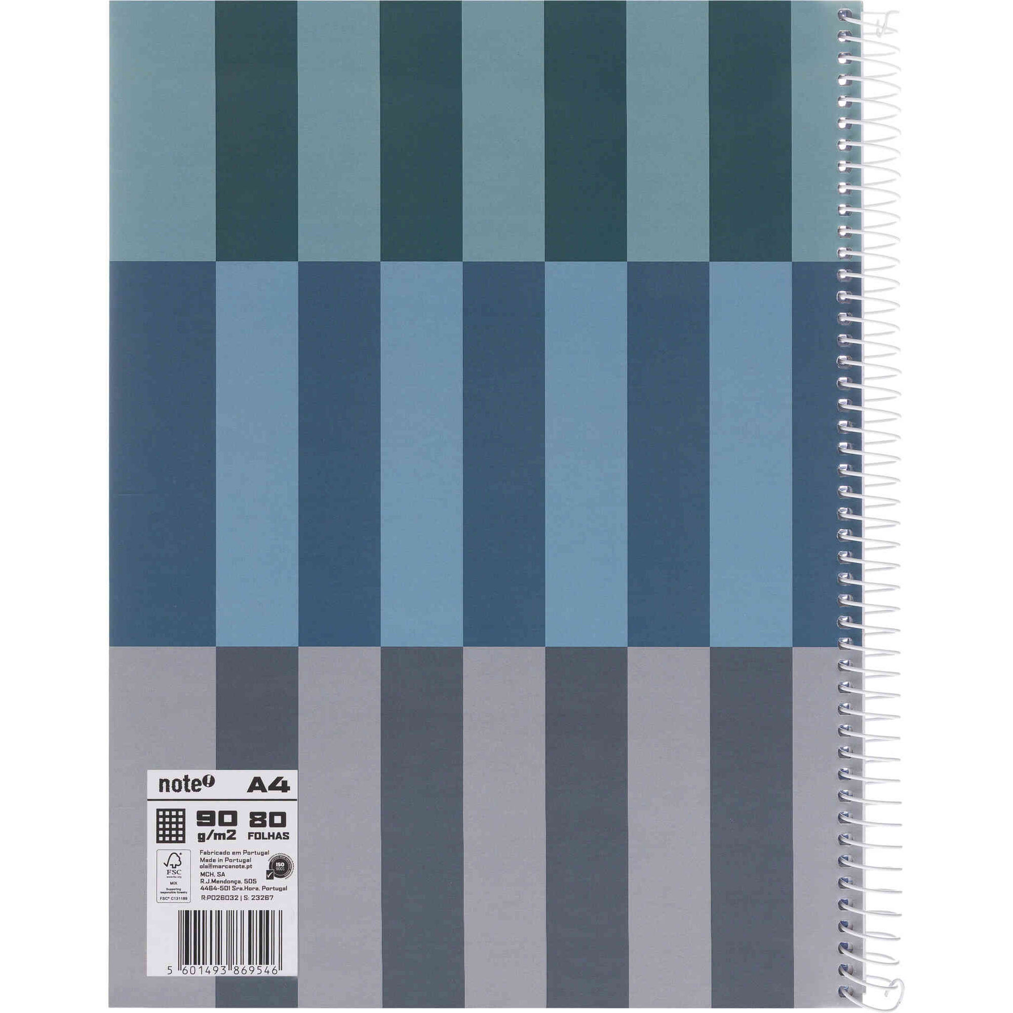 Caderno Note! Espiral Capa Dura A4 Quadriculado Dynamic para App Leccit  (v&aacute;rias cores)