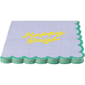 Conjunto 16 Guardanapos Happy Lil&aacute;s Kasa