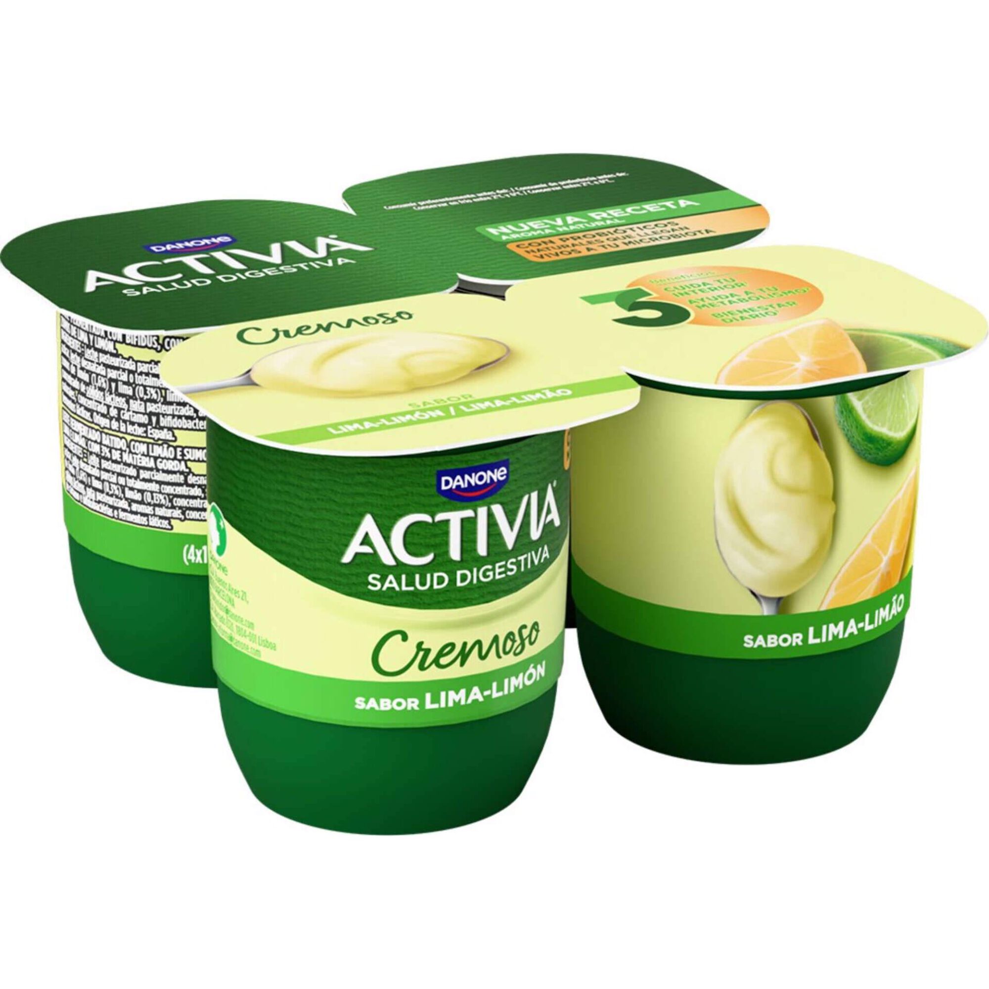 Iogurte Bifidus Cremoso Lima e Lim&atilde;o