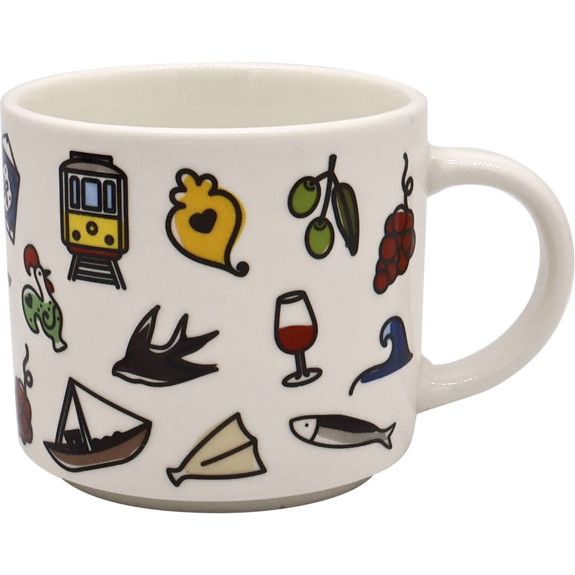Conjunto Caneca e Ch&aacute;vena Turismo Kasa