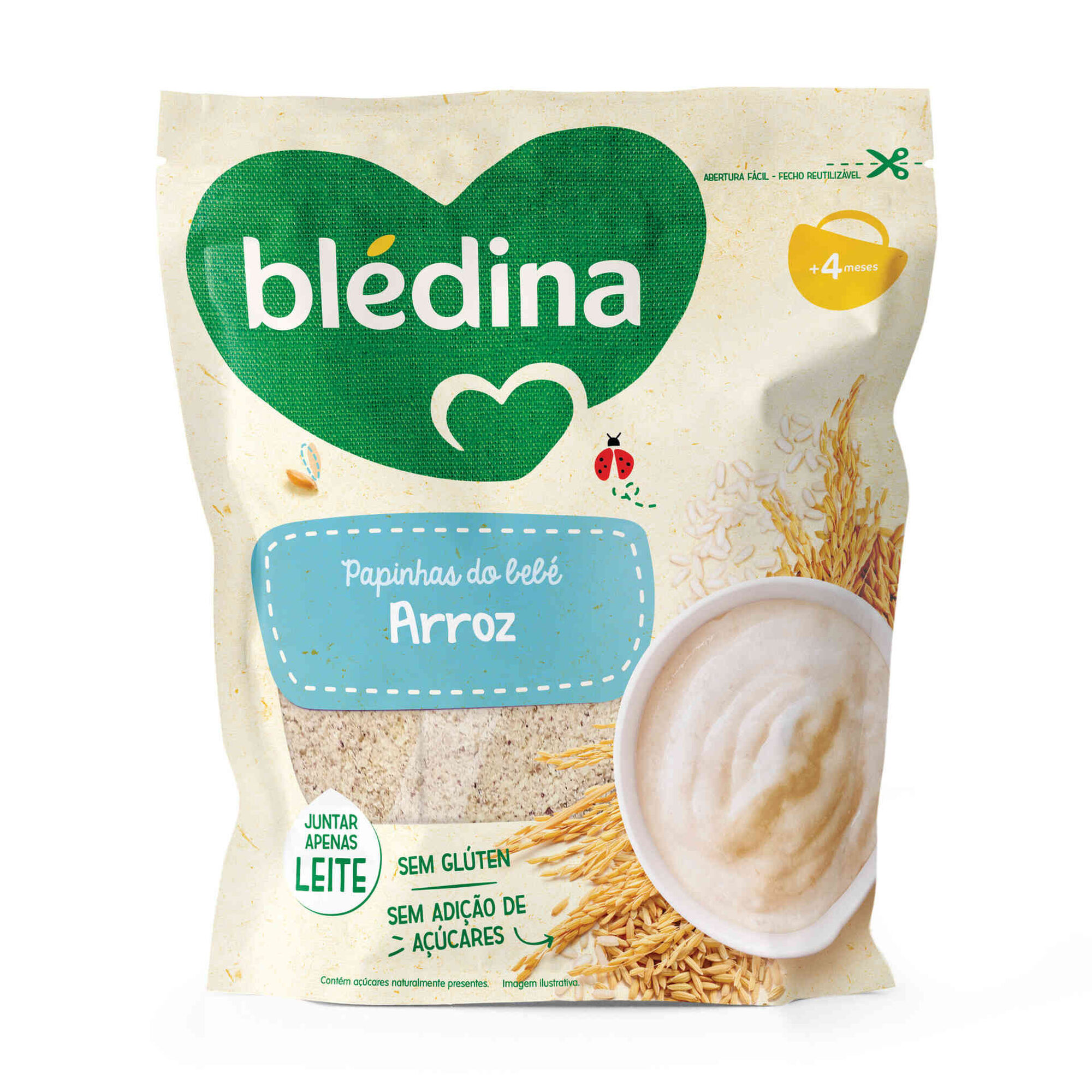 Papa Infantil Não Láctea Arroz sem Glúten +4 Meses Papa Infantil Não Láctea Arroz sem Glúten +4 Meses