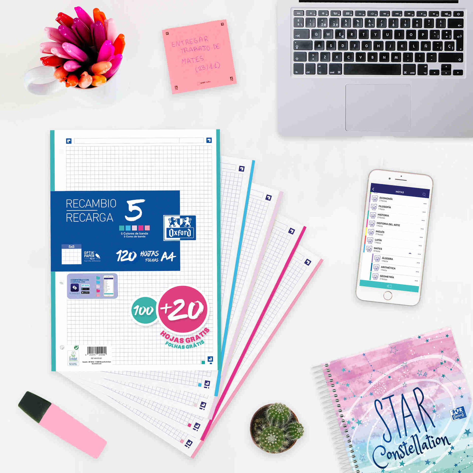 Recarga Papel A4 Quadriculado