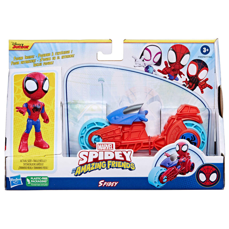 Marvel - Spidey - Moto e Figura (vários modelos)