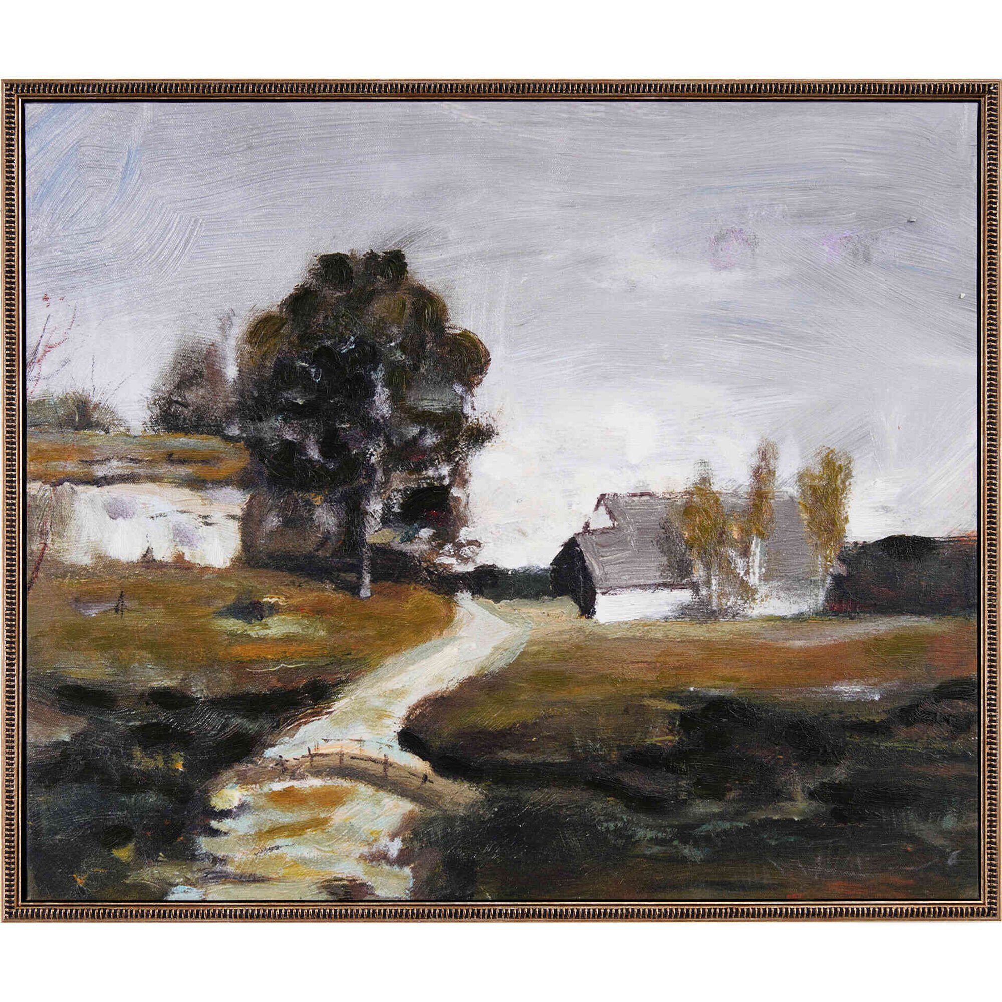 Quadro a Óleo 50x60cm Aldeia