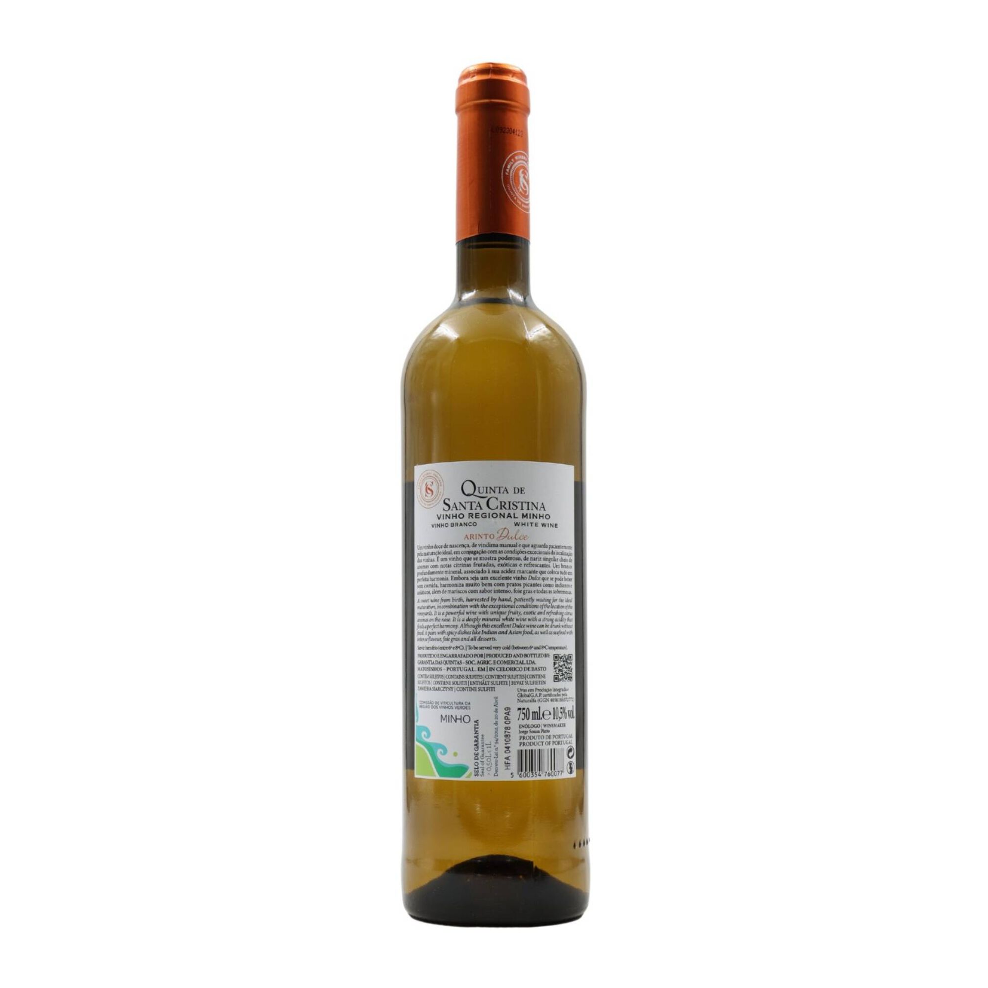 Quinta De Santa Cristina Arinto Dulce Vinho Verde Branco