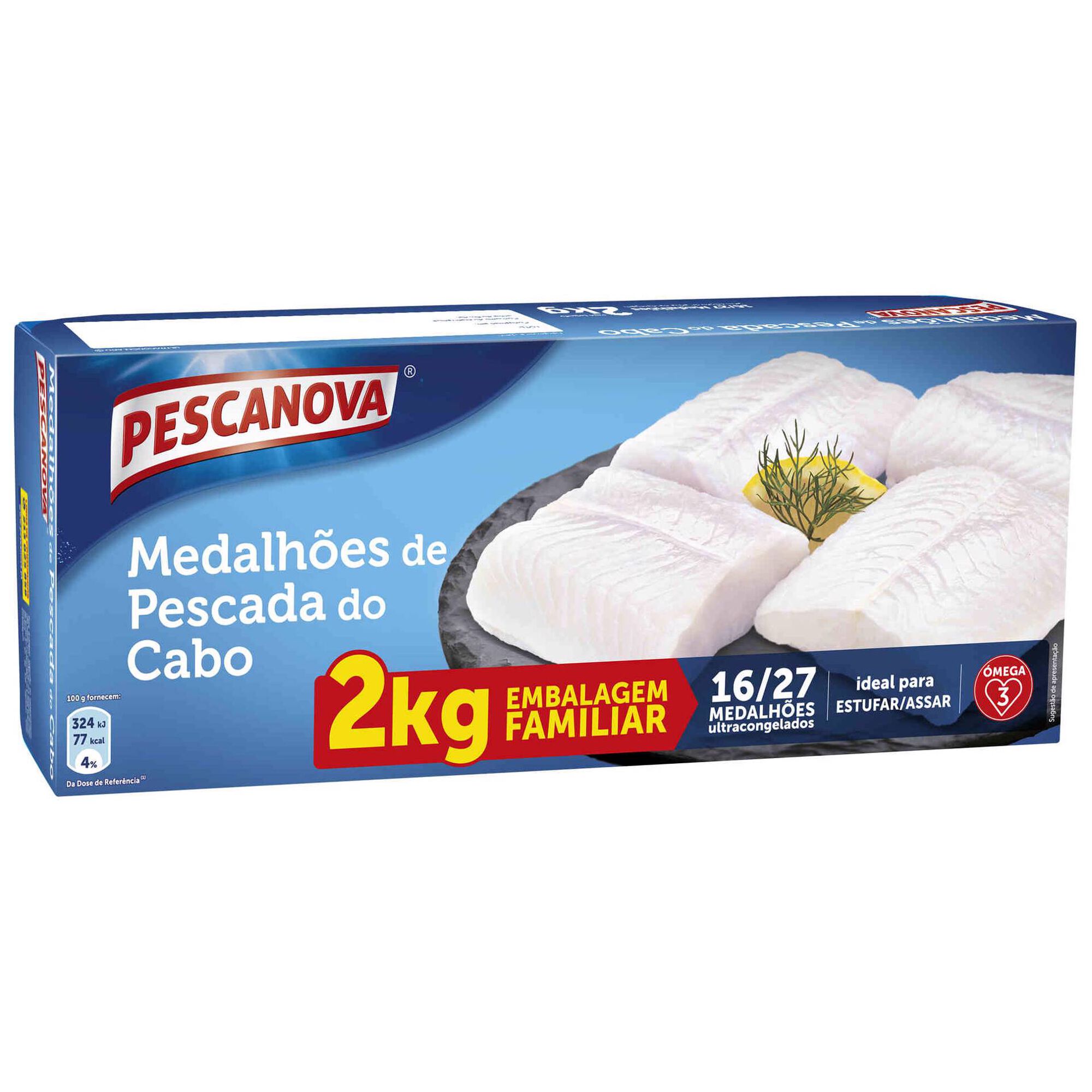 Medalhões de Pescada do Cabo Ultracongelada