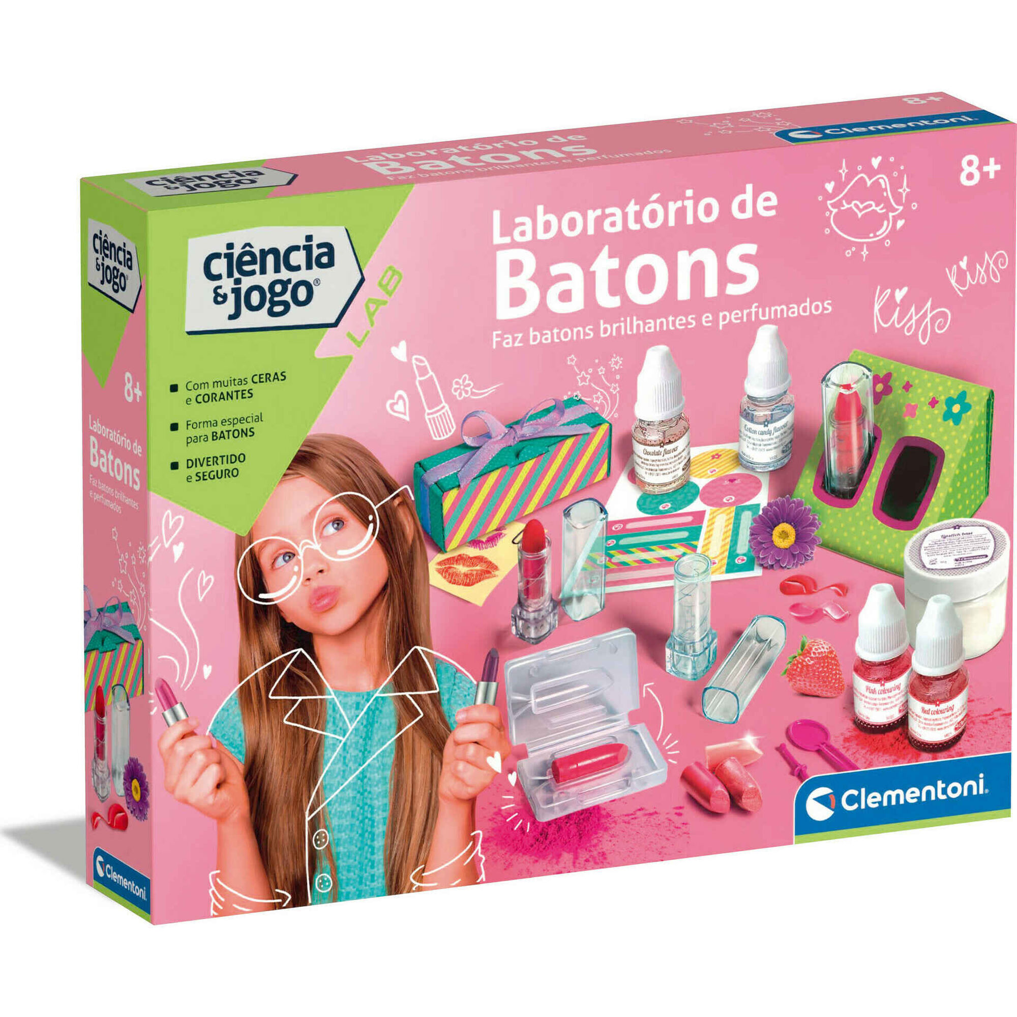 Clementoni - Kit Ci&ecirc;ncia & Jogo Laborat&oacute;rio de Batons