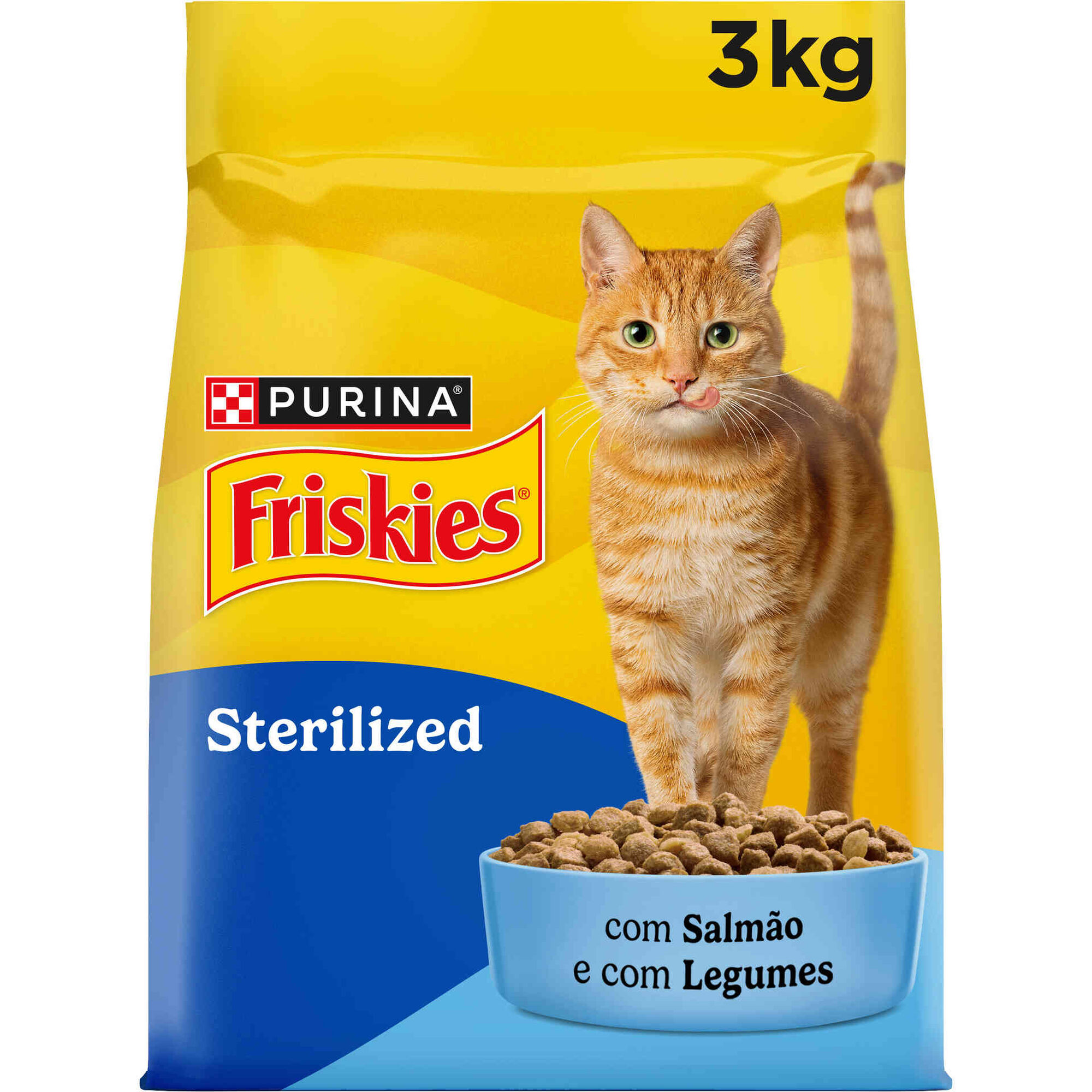 Ra&ccedil;&atilde;o para Gato Adulto Esterilizado Salm&atilde;o Purina Friskies