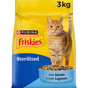 Ra&ccedil;&atilde;o para Gato Adulto Esterilizado Salm&atilde;o Purina Friskies