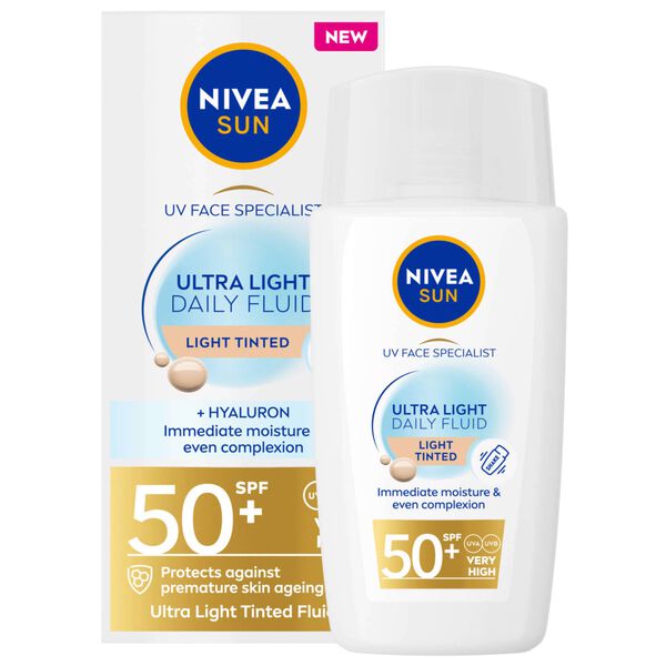 Protetor Solar Fluído Diário com Cor Light FPS 50+ Nivea Sun
