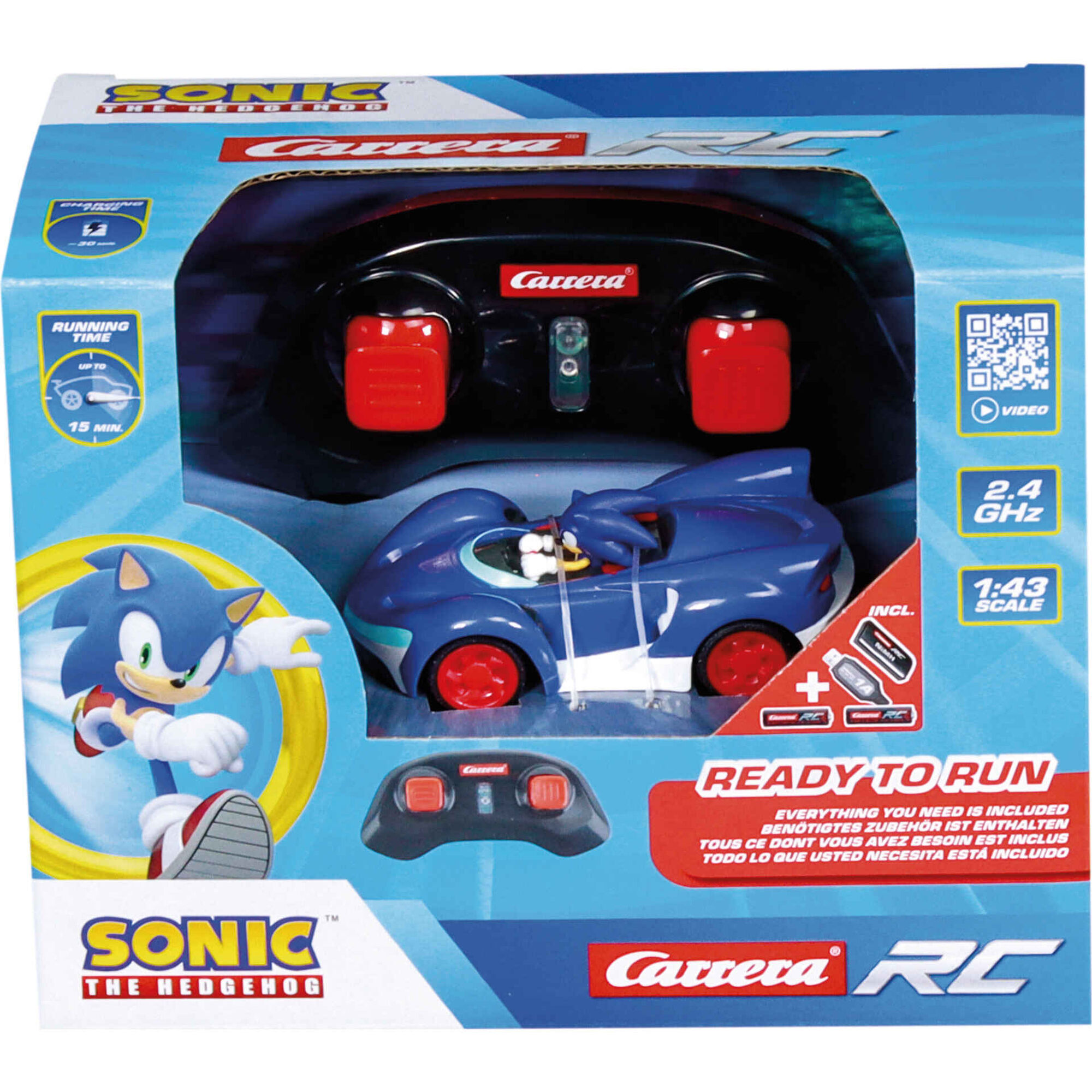 Radio Controlo Sonic Racing 1:43