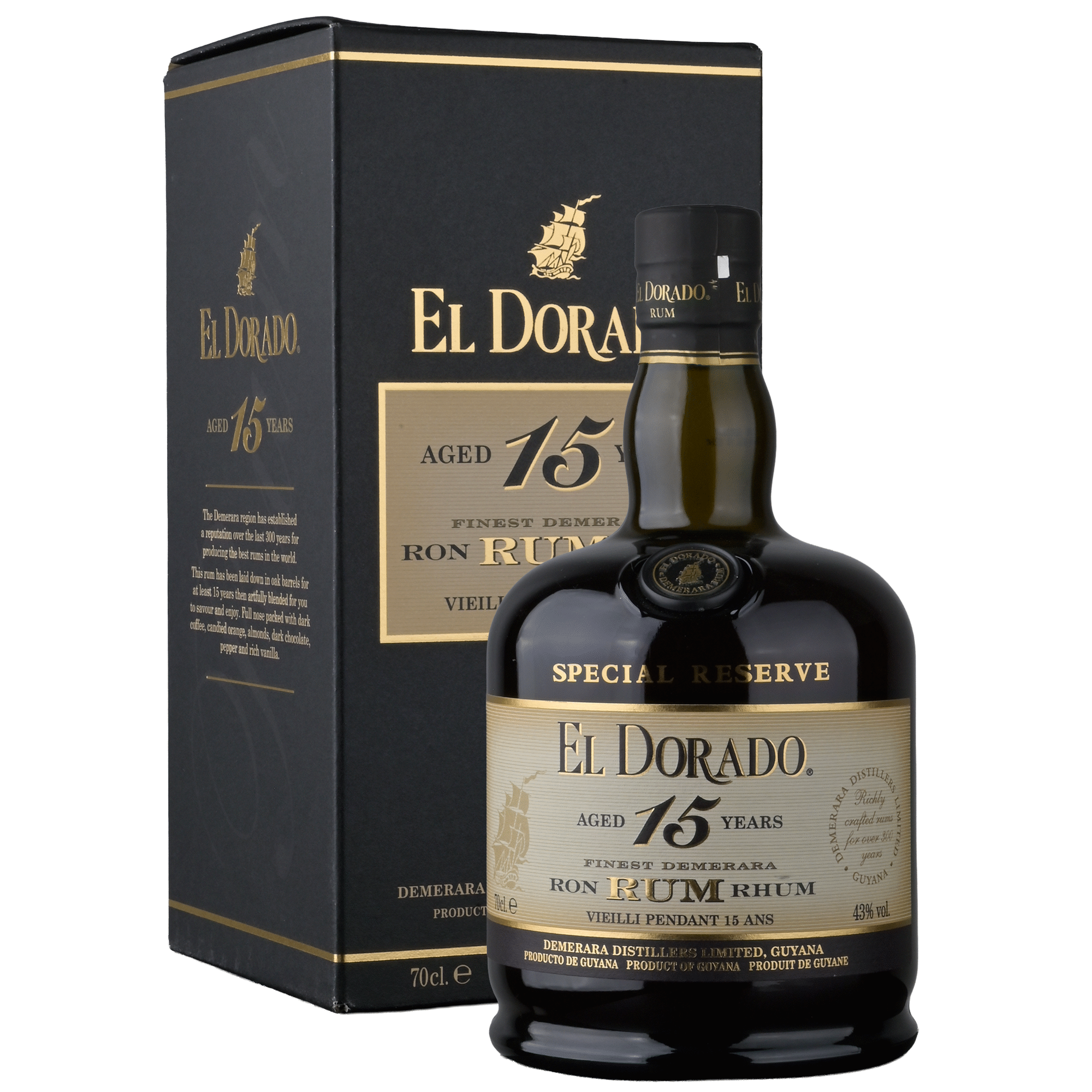 El Dorado Rum 15 Anos Finest Demerara