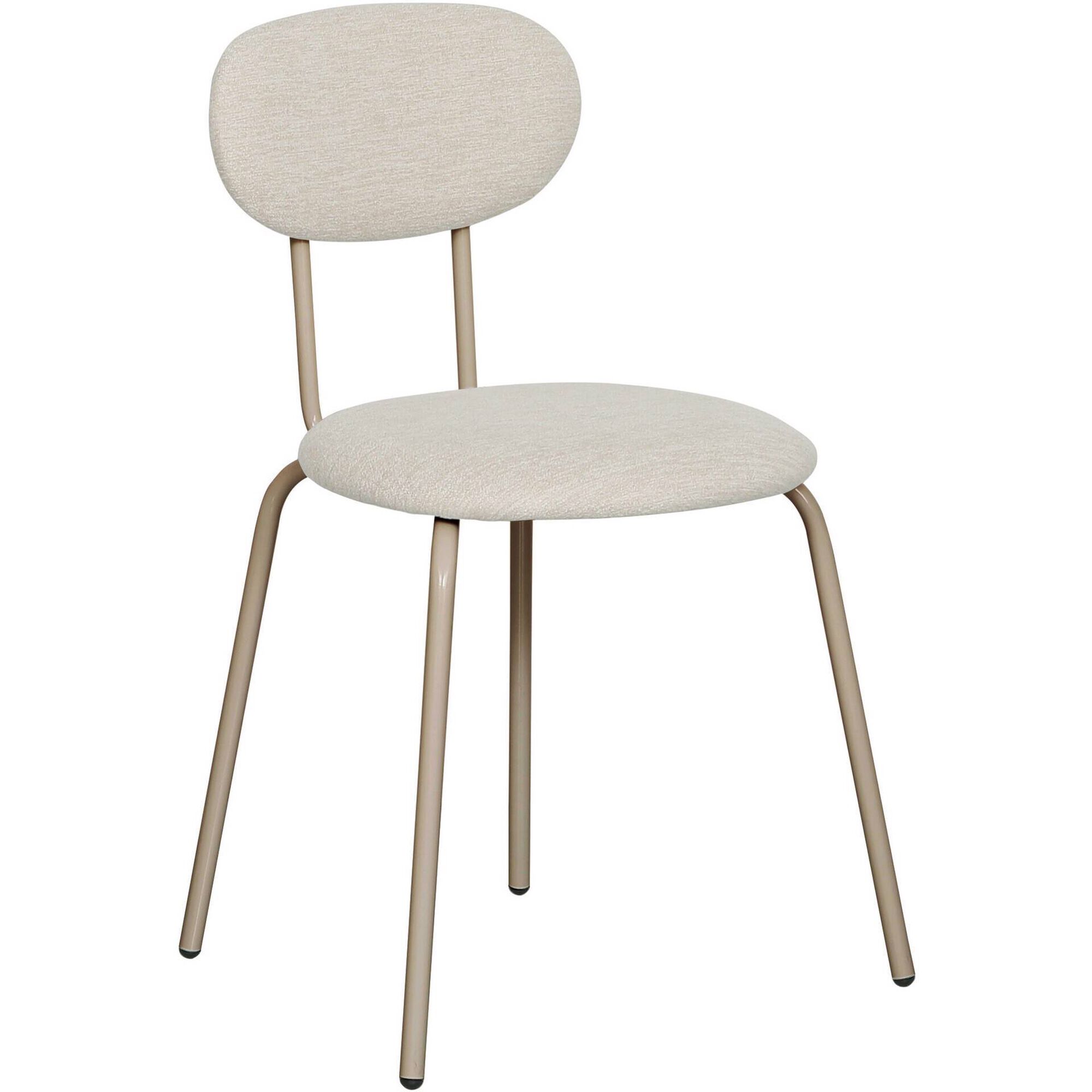 Conjunto de Mesa e 4 Cadeiras Taup&eacute; Kasa