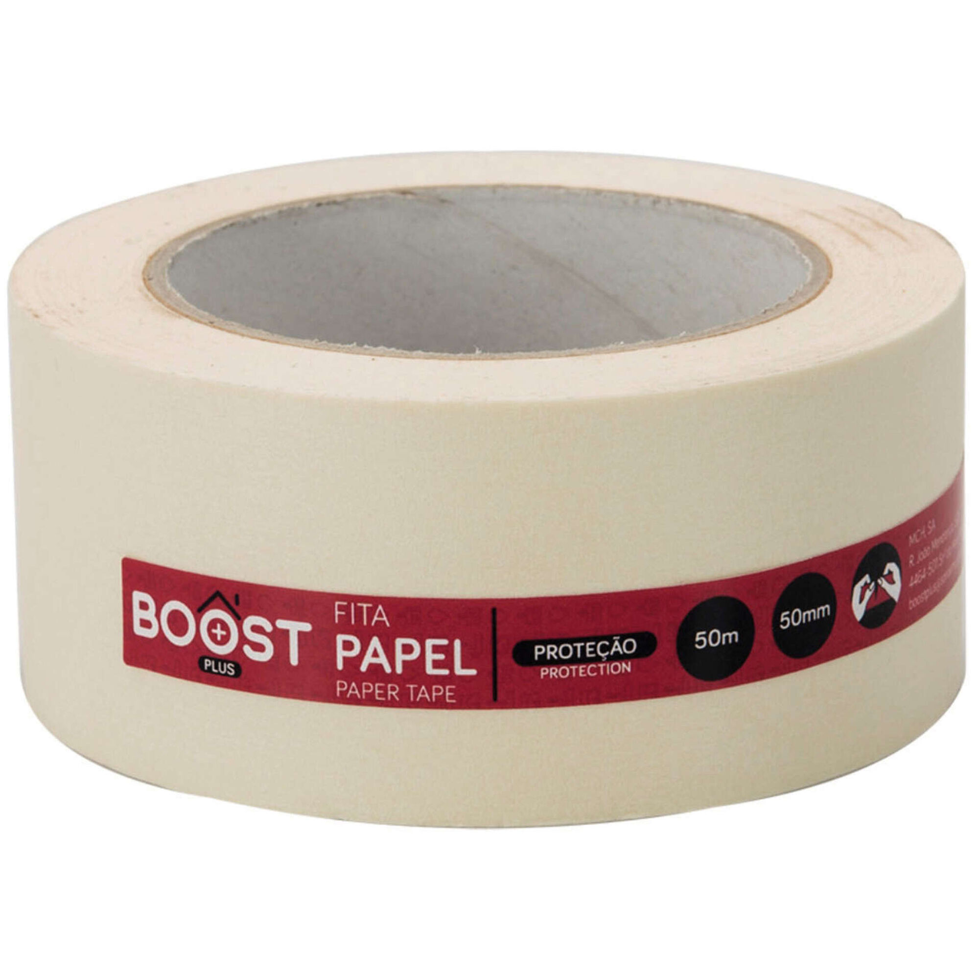 Fita Papel 50m x 50mm Branca