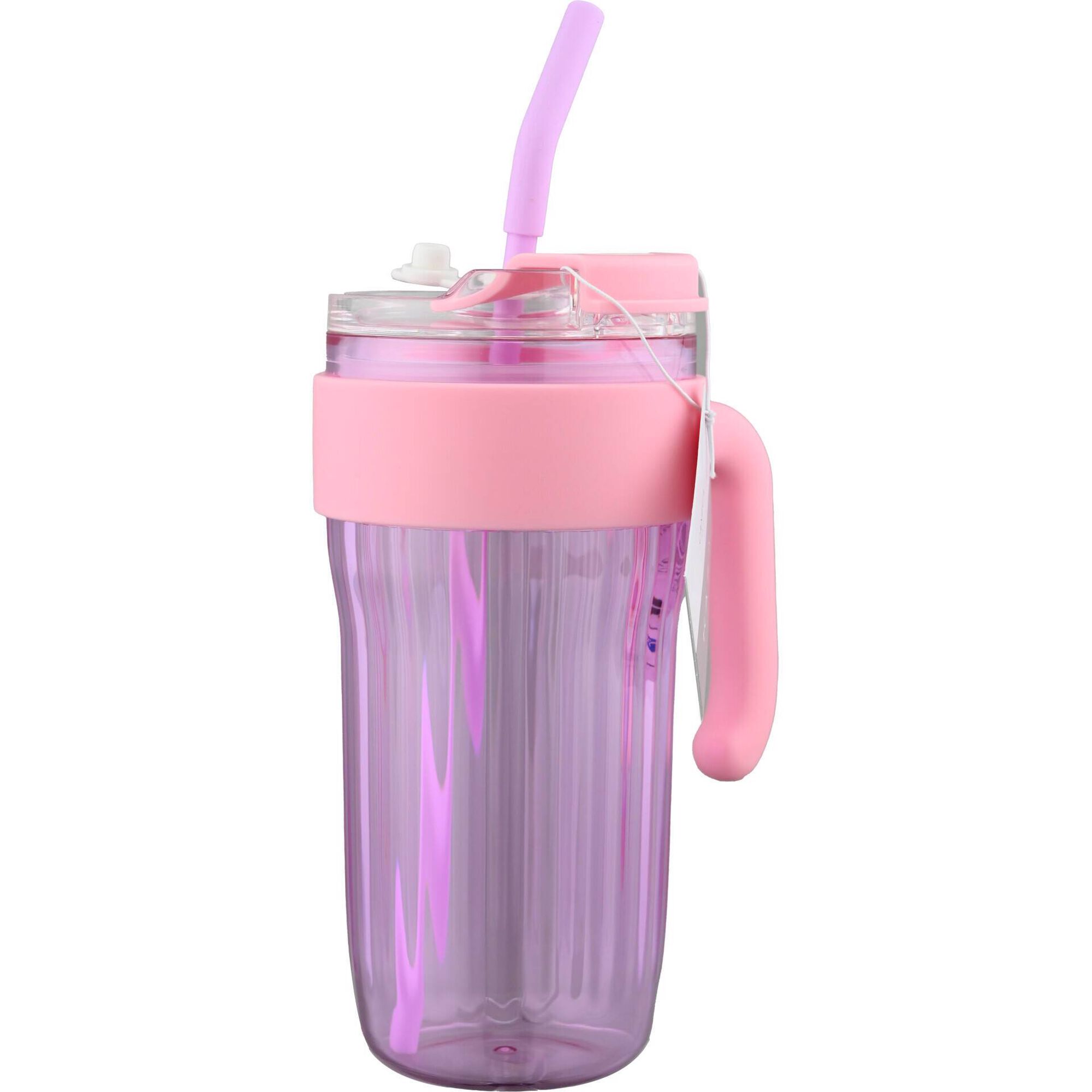 Caneca Strips 850ml Roxo e Rosa