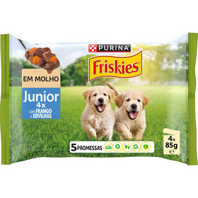Comida H&uacute;mida para C&atilde;o J&uacute;nior Frango Purina Friskies