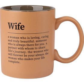 Caneca 340ml Wife Laranja Kasa