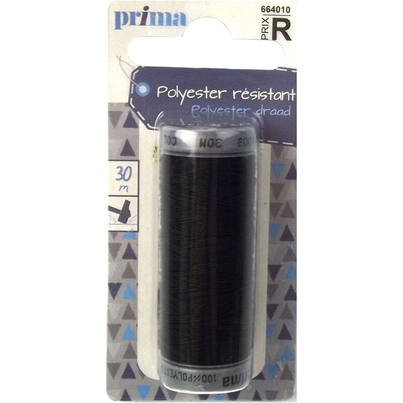 Linha Poliéster Resistente 30m Preto Prima