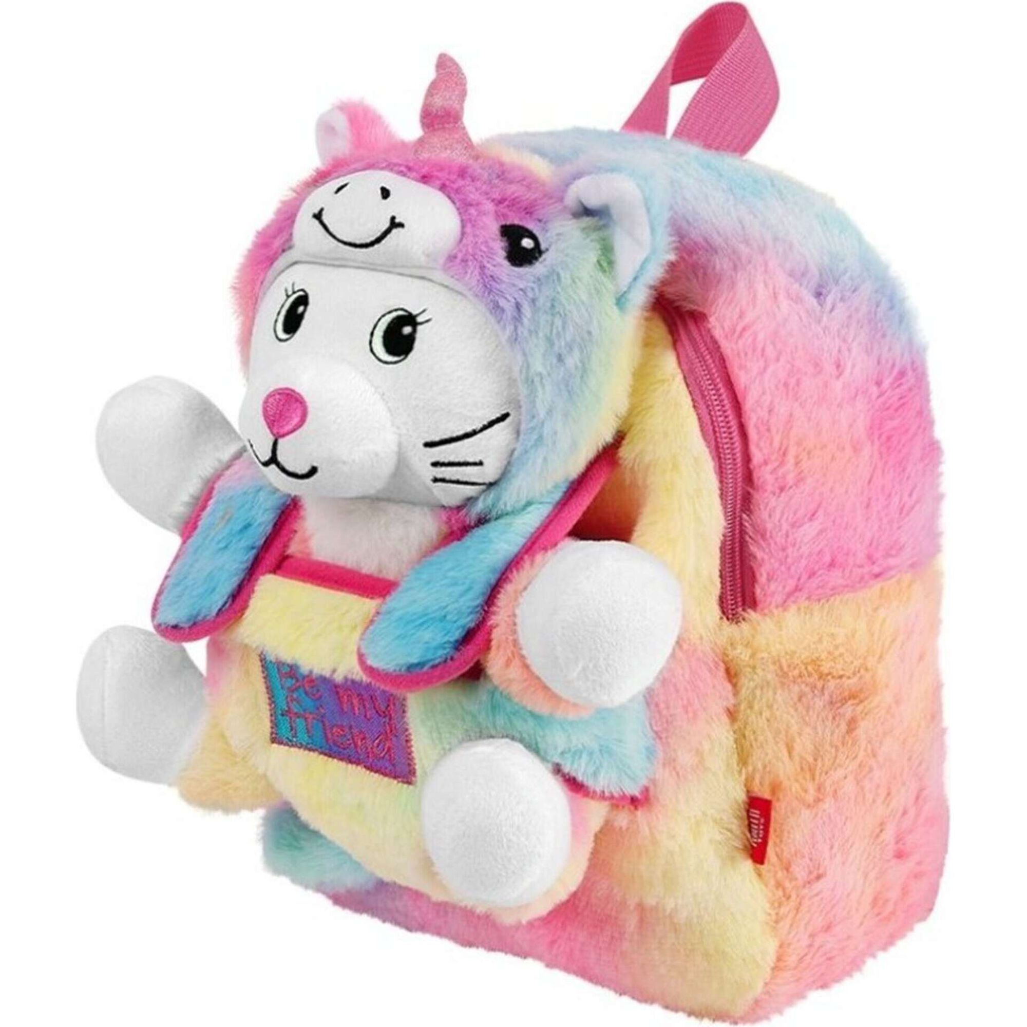 Mochila Rosa Velho com Peluche Unic&oacute;rnio Uvea Uvea