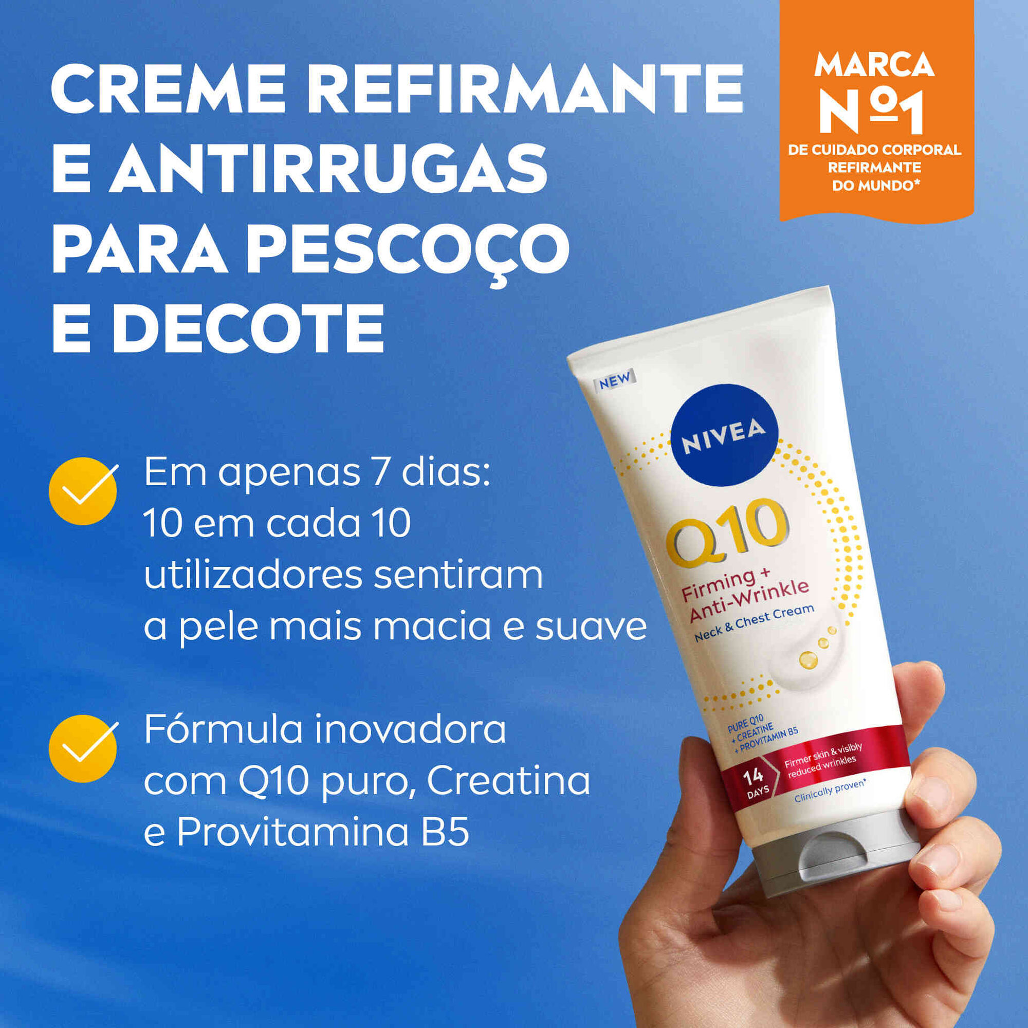 Creme Pescoço e Decote Q10 Refirmante e Antirrugas