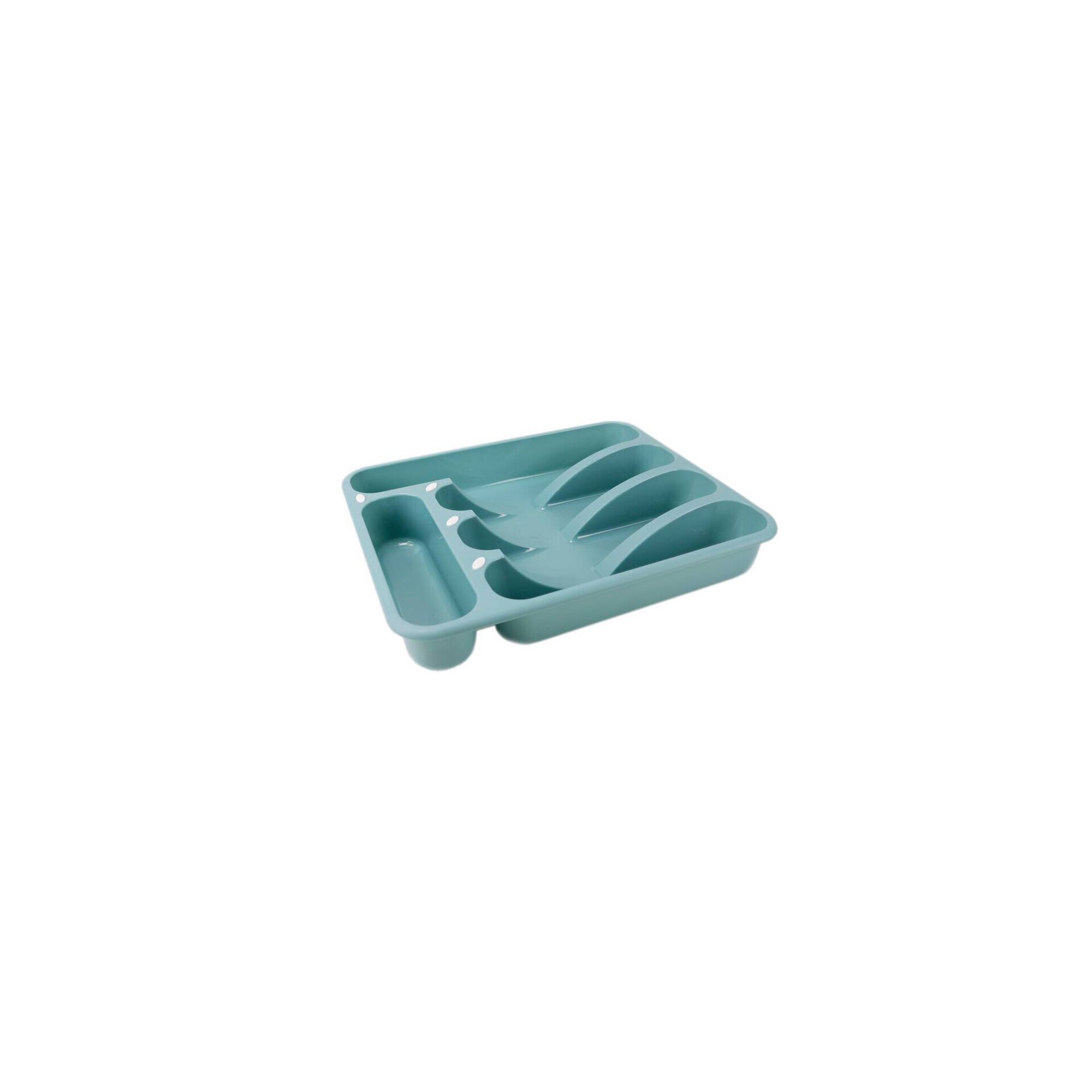Tabuleiro para Talheres Pl&aacute;stico Essencial Cinza Kasa
