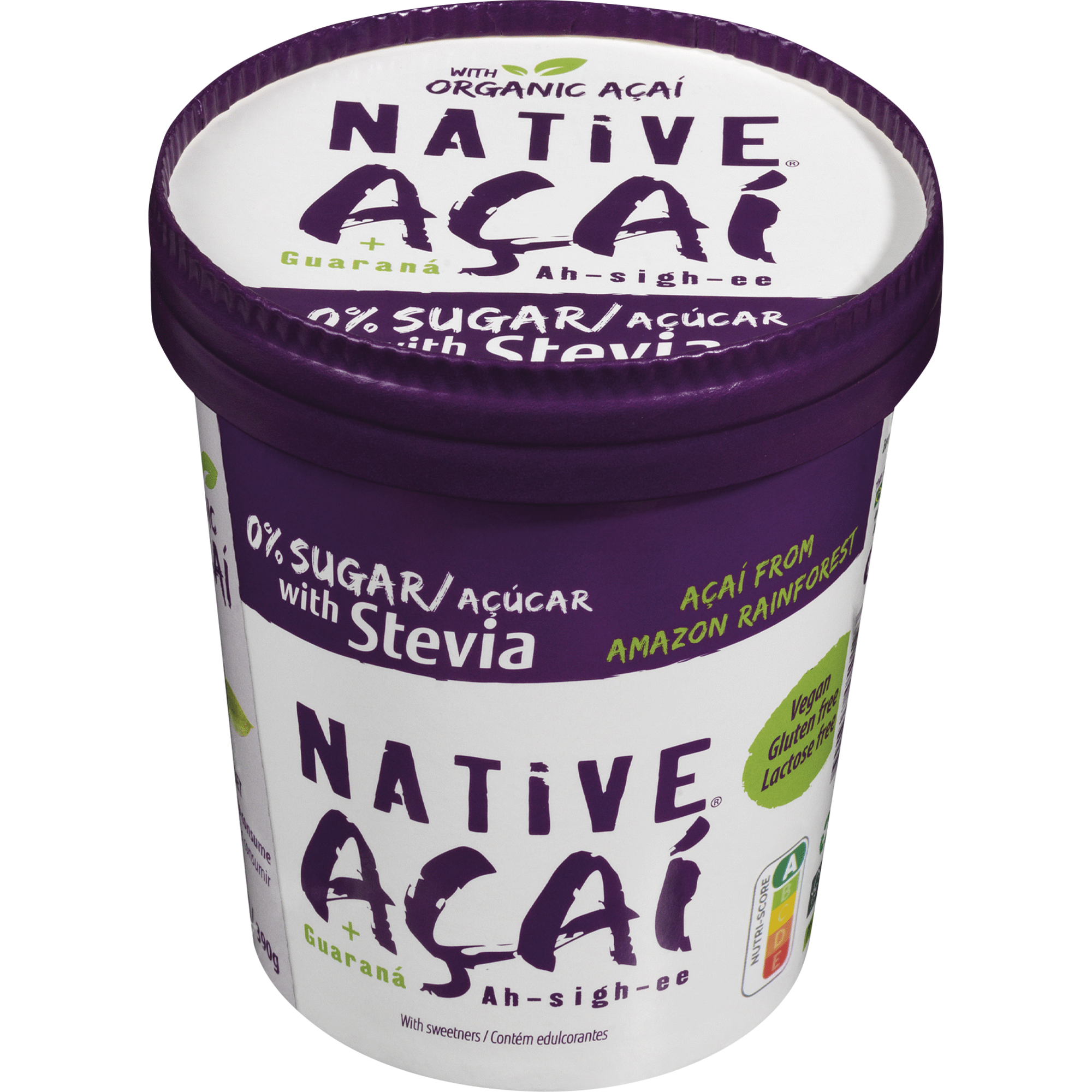 Açaí Orgânico com Guaraná e Stevia
