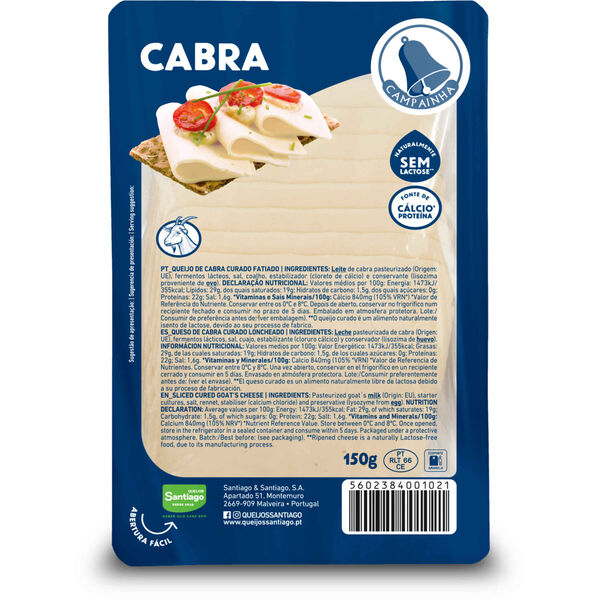 Queijo de Cabra Curado Fatiado Campainha