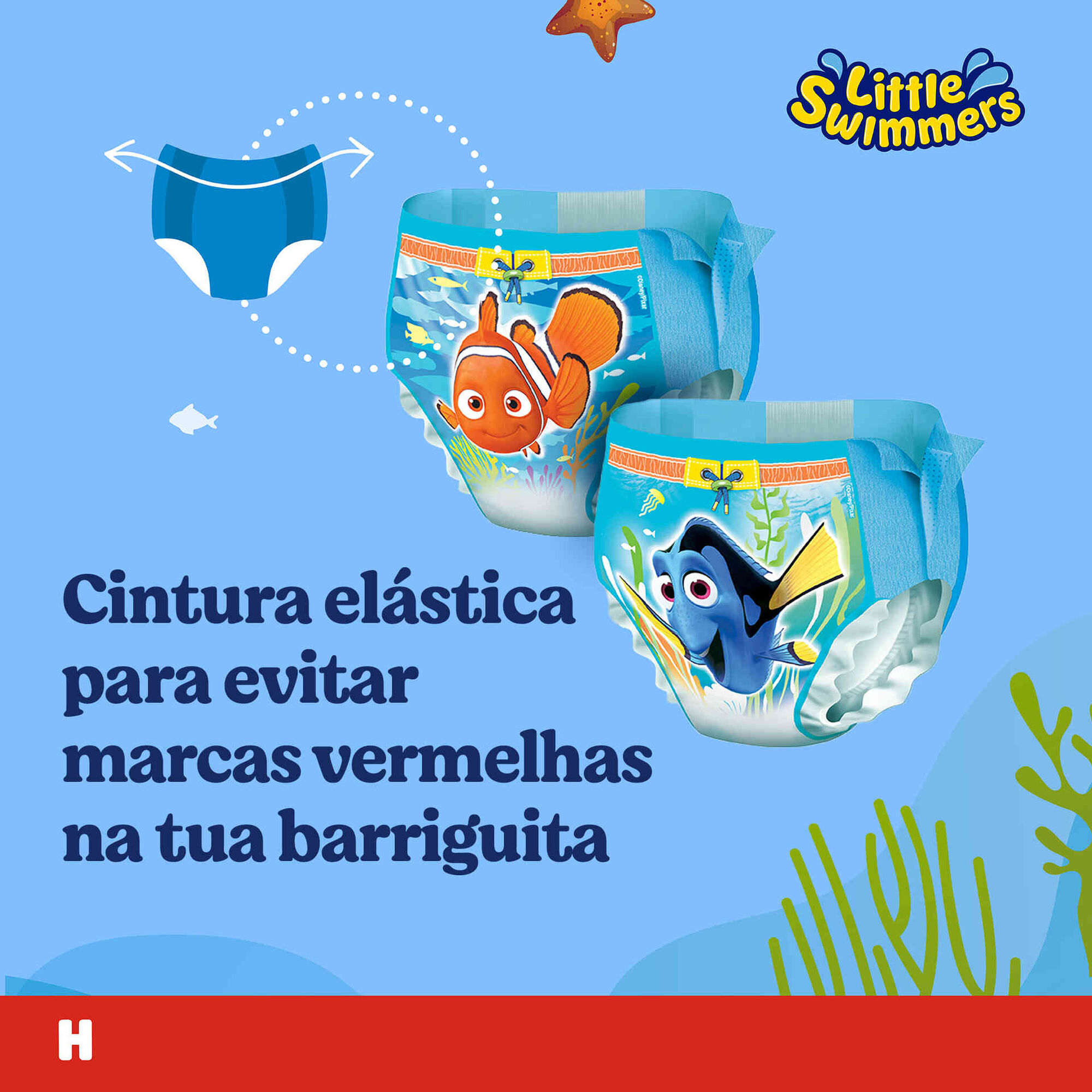 Cuecas Banho Little Swimmers 12-18kg T5-6