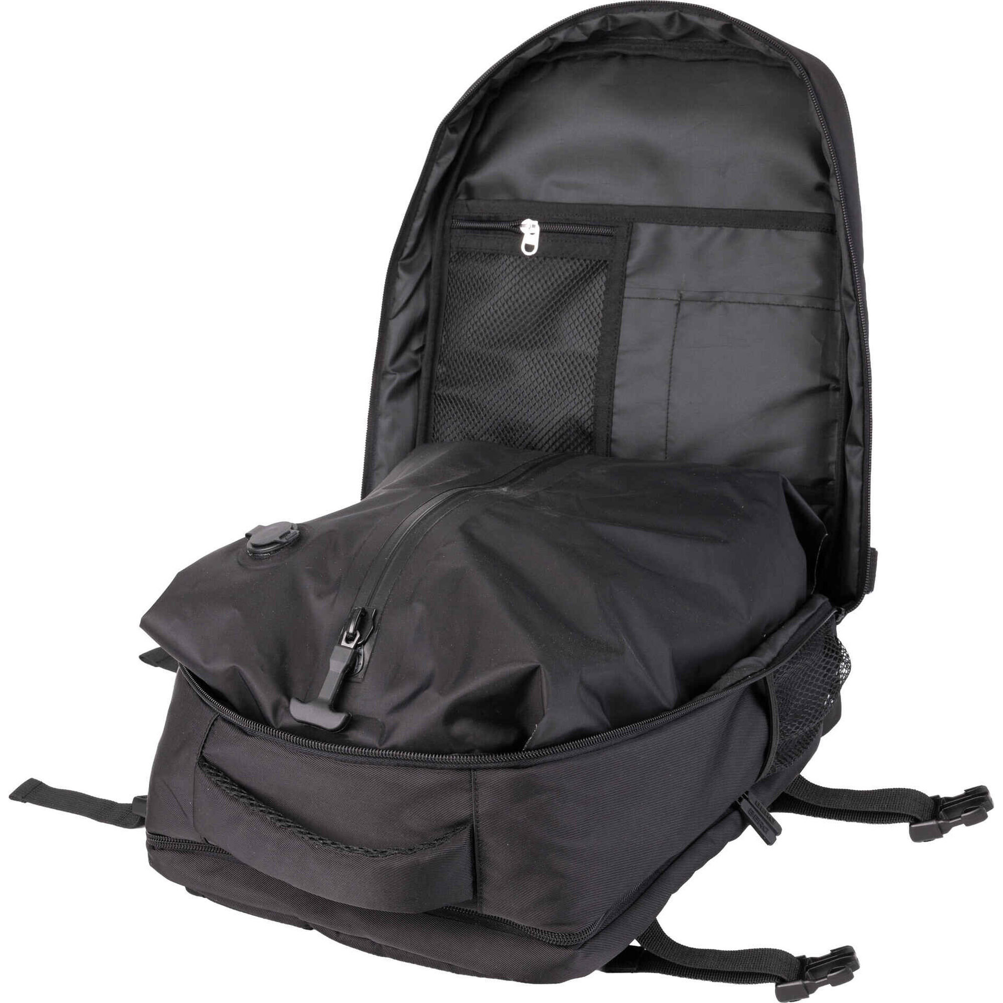 Mochila de Viagem com Compress&atilde;o a V&aacute;cuo 24L Preta