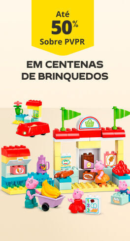 At&eacute; 50% sobre PVPR em centenas de brinquedos 