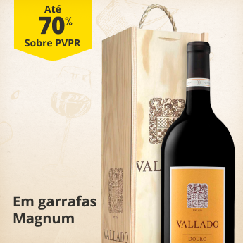 At&eacute; 70% PVPR em Garrafas Magnum