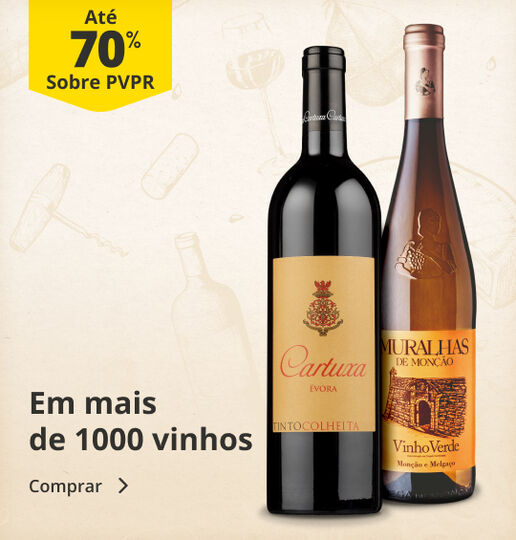 At&eacute; 70% PVPR em mais de 1000 vinhos de todas regi&otilde;es