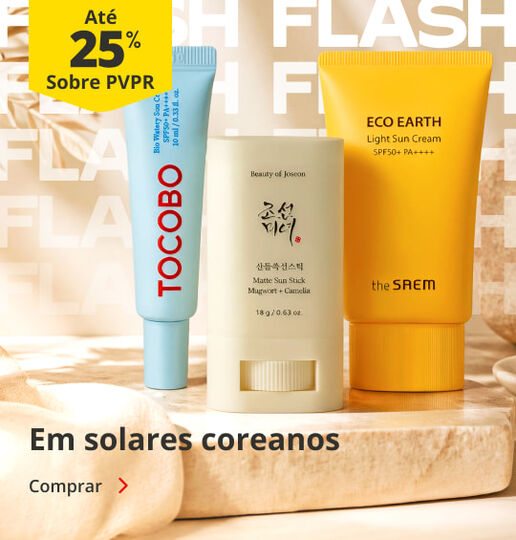 At&eacute; 25% sobre PVPR em Solares Coreanos