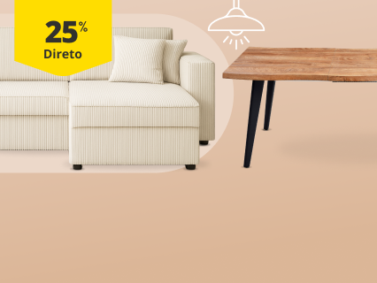 25% Desconto Direto em Mobili&aacute;rio. De 16/02 a 16/03.