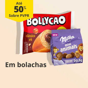 At&eacute; 50% PVPR em Bolachas