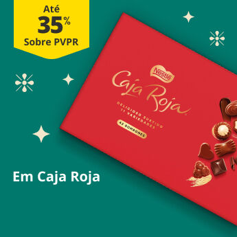 Até 35% PVPR na marca Caja Roja