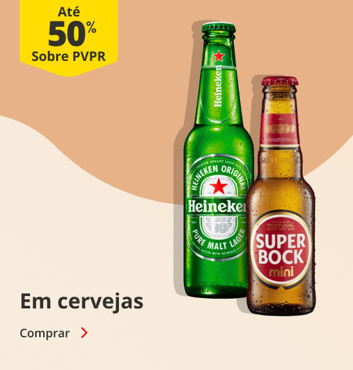 At&eacute; 50% PVPR em Cervejas