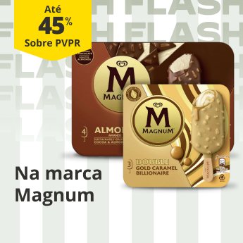 At&eacute; 45% PVPR na marca Magnum 