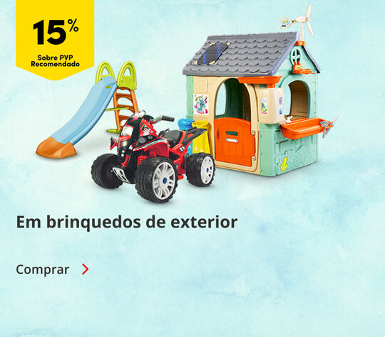 15% Pvpr em brinquedos de exterior