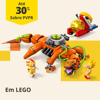 At&eacute; 30% PVPR em Lego