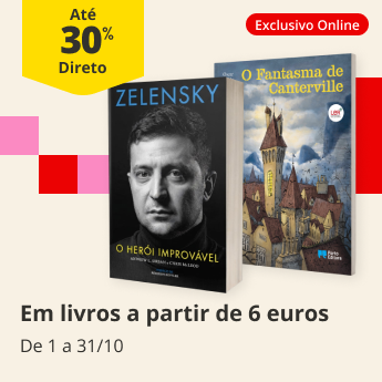 At&eacute; 60% Desconto Direto Em livros a partir de 6 euros. De 1 a 31/10