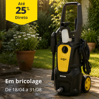 At&eacute; 25% Descono Direto em Bricolage. De 18/04 a 31/08