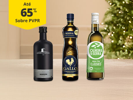 Até 65% PVPR em azeites