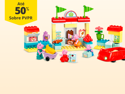 At&eacute; 50% PVPR em centenas de brinquedos