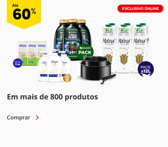 At&eacute; 60% em mais de 800 produtos