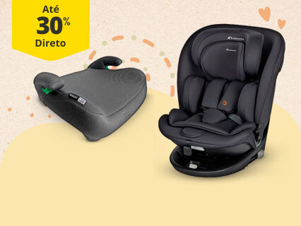 At&eacute; 30% Desconto Direto em Cadeiras Auto
