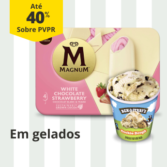 At&eacute; 40% PVPR em Gelados 